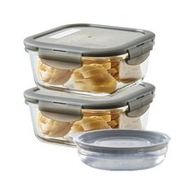 락앤락 오븐글라스 유로 밀폐용기 세트, 2개, 정사각 750ml