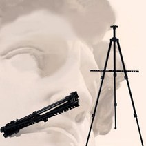 3단 휴대용 접이식 이젤 삼각받침대 회화 전시회 대 스탠드 그림 거치대