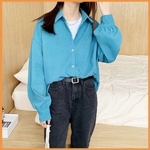 여성 코듀로이 셔츠 남방 학생룩 팔목 셔링 캐주얼 봄 가을 추천 옷 여자 의류 상의 여친 룩 트렌드 스타일 코디 의상 대학생 외출 패션 패셔니스타 디자인 룩북 유행