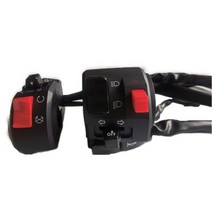 7/8 "22mm 300cc600cc 바이크 오토바이 핸들 스위치 어셈블리 단추 회전 신호 전기 안개 램프 빛 시작, 03 1 set