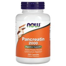 나우푸드 판크레아틴 10X 200mg 캡슐, 250정, 2개