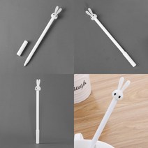 마트498 화이트 토끼 특이한볼펜 잘써지는볼펜 팬시도매 단체볼펜 홍보용 독특한 신기한