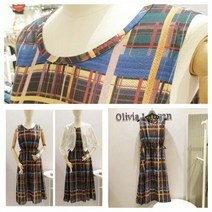 [올리비아로렌] NC15 체크 민소매 원피스 VOCOAXM5211 (8565717)