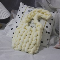 선물 디자인 모찌 백팩 굵은 핑거니팅 자이언트얀 가방 대용량 끈 에코 완제품
