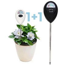 토양 수분 측정기 화분 습도계 원예도구, 블랙+화이트