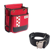 허리 공구집 다용도 주머니, 레드 공구집1개+허리벨트1개