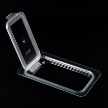 PC 밧드 1/4 투명 보관 용기 바트 반찬통 냉장고정리 10개 묶음, 1/4 이지커버 10개
