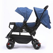 쌍둥이유모차 휴대용 연년생 유모차 경량 쌍둥이 다용도 프레임 KIDS 2인유모차 2인승 연년생유모차, 1