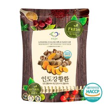 푸른들판 인도 강황환 강황 생강 뿌리 환 투메릭 진저 HACCP 인증 휴대용환통 사은품 증정, -, 1개, 500g