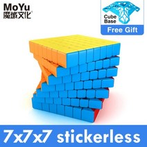 MOYU-매직 큐브 마그네틱 스피드 7x7 9x9 8x8 프로페셔널 Weilong Wr M Meilong GTS 3m 키트 6x6 장난감 소년 퍼즐, Meilong 7x7x7
