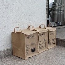가정용 재활용 3단 분리수거함 쓰레기통 대용량 이동식 대형 스탠드 폐건전지 분리수거카트 분리수거망 통, 페이퍼, 페이퍼