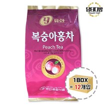 [RAΞ] 유안 자판기용 복숭아홍차 900g 1BOX(12개입) 분말 가루 레몬 맛있는 용차 음료 자판기 업소용 ▷_8θ270eA, θ본상품w, 벫▤선택없음