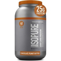 WPI보충제 게이너 단백질 살찌는보충제 sopure Zero Carb 비타민 C 아연 25g 케토 분말 분리 유청 맛 쿠키 크림 3파운드, 초콜릿 땅콩 버터, 3파운드(1팩), 1개