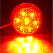 화물차 트럭 토끼등 교체형 코너등 24V 램프 탑차 벤츠 양면등 트레일러 현대 덤프 1톤 뿔등 후미등 특장차 용달 스카니아 공사차량 대형차 5톤 국산, 레드