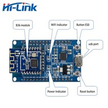 Hi-Link 비용으로 임베디드 UART-WIFI 모듈 키트 보드 HLK-B36 직렬 포트 WIFI 지원 Ali cloud 및 Tuya, 01 board