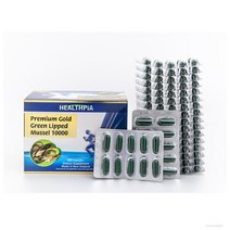 헬스피아 Healthpia Premium Gold Mussel 10000 뉴질랜드 프리미엄 골드 초록입홍합 180캡슐, 180정