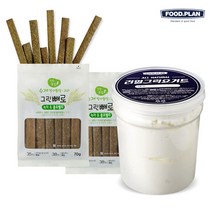 [푸드앤플랜] 리얼 그릭 플레인 요거트+통밀 귀리과자 빼로스틱 2봉, 02.그릭요거트+그린2봉