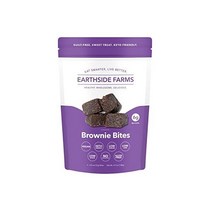 Earthside Farms Keto 초콜릿 칩 케토 쿠키 반죽 바이트 완벽한 단백질 스낵 저탄수화물 비건 바 글루텐 프리 순 탄수화물 5g, 브라우니 바이트