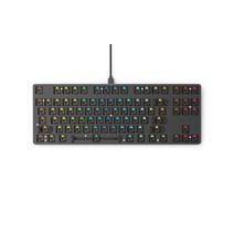 Glorious PC Gaming Race Glorious 사용자 정의 게이밍 키보드 GMMK 85% TKL 베어본 USB C 유선 기계식 키보드 키트 RGB 핫 스왑 가능한 스위치 및 키 캡 금속 탑 플레이트 숫자 키패드 블랙, Compact, Black 4415959917 123225