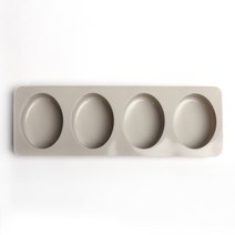 새로핸즈 비누만들기 실리콘 몰드 베이직 타원 4구, 단품