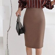 오슈 직장인 오피스 코디 편한 슬림핏 미디스커트