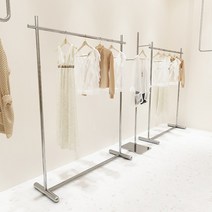 옷가게행거 일자형행거 의류용행거 스테인레스 옷가게디스플레이 여성 옷걸이 의류 상점, 공식 표준, 색상 사용자 정의/크기 사용자 정의/패턴 사용자 정의