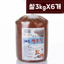 프리미엄안동 쌀조청 전통 수제조청 3kg 6개 슈거프리, 본상품