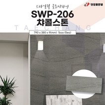 영림임업 스타일월 글로시라인 SWP-206 챠콜스톤 (비방염) 790x380x9(mm) 건축 인테리어 내장재 아트월 친환경자재 [태창종합목재]