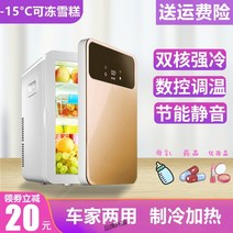 가정용 차량용 현대 적인 기숙사 소형차 렌트룸 싱글 소형냉장고, T15-16L골드색 업그레이드 Amoi냉장