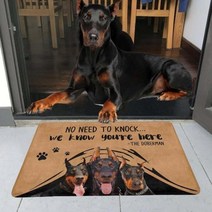카페트 시공 책상 러그 Funny Cute Doormat Pet Dog Rottweiler 3D 프린트 My 현관 매트 미끄럼 방지 도어 플로어 장식 베란다
