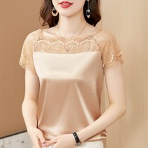 여름 여성 레이어드 나시탑 쿨 레이스나시 나시티 레이스 이너 나시 블라우스