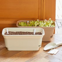 자급자족라이프 자동급수 화분 저면관수 베란다 텃밭 사무실 화분, 브라운