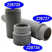 최대 45 65 85 105 토치 슬리브 228735 228736 228737 플라즈마 커터 소모품, 02 1 Pcs 228736, 1 Pcs 228736