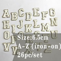 의류스티커 스팽글 글자 패치 아이언 온 셔닐 골드 반짝이 테두리 스티커 바느질 자수 의류 공급 업체 26 개, [20] Chenille Patches