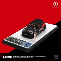 TIME MICRO LBWK 미니 어드반/마티니 다이캐스트 모델 카 1:64 모형 자동차, ADVAN with figure
