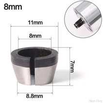 드릴척 1 pc3 pc 6mm 6.35mm 8mm 콜렛 고정밀 어댑터 조각 트리밍 기계 전기 라우터