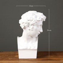 비너스조각상 조형물 장식품 인테리어 오브제 석고 수지 피규어 조각 데이비드 비너스 아트 석고 흉상 장식, 04 D