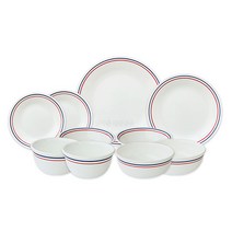 코렐 청홍 2인그릇세트 A 10PCS, 미국형공기대접