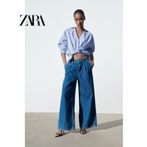자라 ZARA 셔츠 봄 여성 긴팔 옷깃 캐주얼 스트라이프 8351026 044