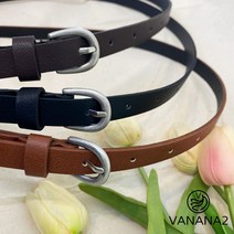 VANANA2 슬림한 여성 베이직 패션 벨트 (3color)