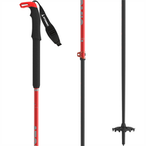 Atomic 아토믹아토믹 BCT 투어링 카본 SQS 조절식 스키폴 2024, Red/Grey