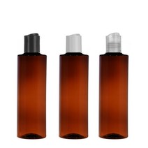 프레스캡 120ml 150ml 200ml 250ml 300ml 500ml 똑딱이캡 공병 화장품, 250ml각갈색 흰색캡
