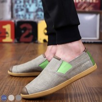 도오빠 남성 슬립온 캐주얼 플랫 신발 단화 봄 여름 남자슬립온_빈지얀