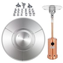 야외 파티오 히터 가스 연결식 열 반사판으로 반경 8미터 열전도 삿갓 난로, 단일옵션