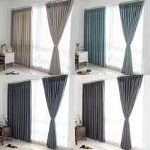 나비주름 형상기억 항균 암막커튼 161~180/9종 05_다크그린