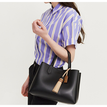 닥스 블랙 가죽참장식 결혼식 상견례 직장인 회사원 정장 크로스겸용 여성토트백