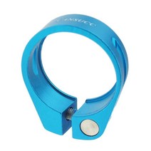 34. 시트 포스트 클램프 튜브 클립 산악 도로 자전거 부품, 블루, 40x49x13mm, 알루미늄 합금