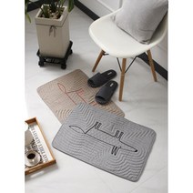 먼지안묻는 세탁변형없는 미끌방지 주방매트 안방매트 키친발매트 집들이선물 발깔개, 주방매트-오렌지