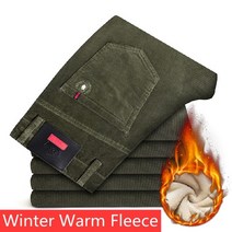 남성 겨울바지 겨울작업복바지 남성기모바지 겨울 브랜드 양털 두꺼운 코듀로이 바지 비즈니스 캐주얼 남성 핏 스트레이트 하이 웨이스트 바지