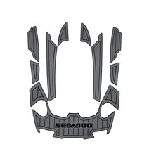 제트보트맞춤형 EVA 해양 보트 바닥 패드 제트 스키 트랙션 매트 미끄럼 방지 인조 티크 Sea Doo RXT 260 2, 03 Dark Gray and Black